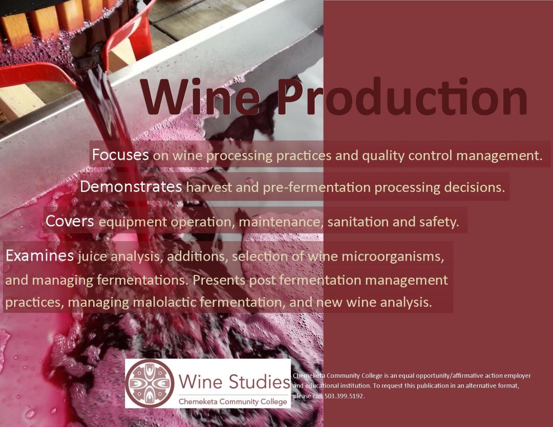 Wine Production course