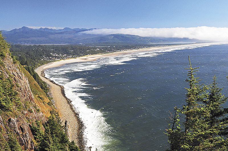 The village of Manzanita boasts a seven-mile coastline that is one of the most photographed beaches in Oregon.