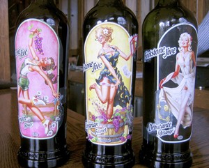 Labels have been designed for Footstone Jive; the &rsquo;40s-style pinups were created by digital artist Henning Ludvigsen. Image provided.