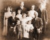 Darlene Looney&rsquo;s great grandparents,
Tillie and W.T.Evans, both seated, are surrounded
by theirchildren in this 1910 family portrait.
Her great aunt,Ethel Aramenta, is pictured on
the far left.Photo provided