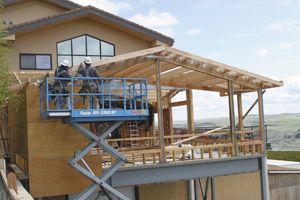 Maryhill’s Reserve Room addition under construction in Goldendale, Wash.
