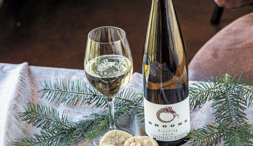 White Chocolate Macadamia Nut Cookies with Brooks Riesling##Photo provided by Brooks Wines