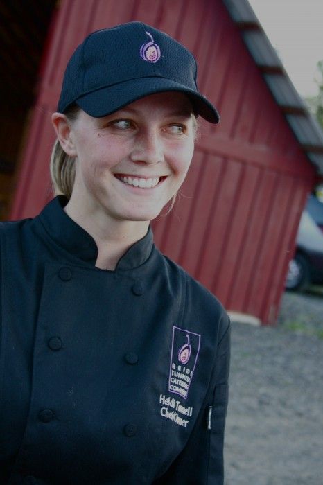 The young and talented Heidi Tunnell works with local farmers when sourcing ingredients.  Photo provided.