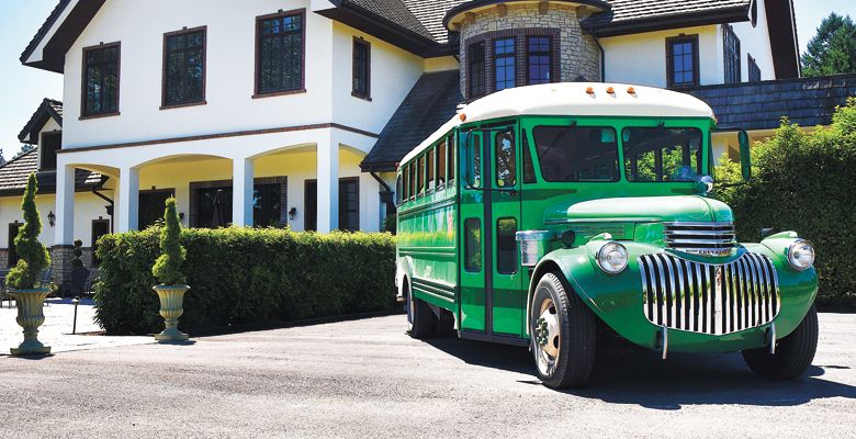 The Vintage Tour Bus Co. at Beacon Hill outside Gaston. ##Photo courtesy of The Vintage Tour Bus Co.