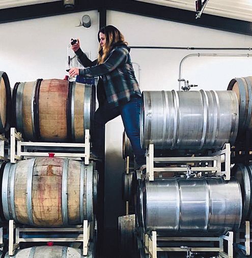 Limited Addition’s Bree Stock sampling wine from a barrel. ## Photo provided by Limited Addition Wines Limited Addition’s Bree Stock sampling wine from a barrel. ## Photo provided by Limited Addition Wines