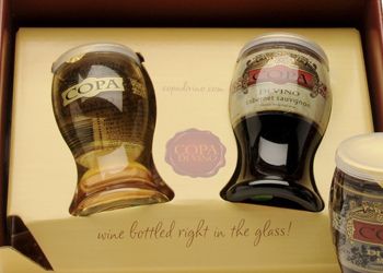 Copa di Vino uses 6.3-ounce plastic “glasses” instead of bottles. The product won silver at this year’s DuPont Awards for Packaging Innovation. Photo provided.