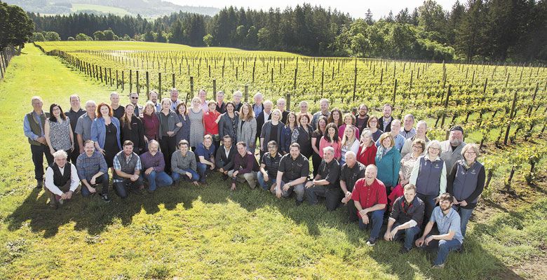 Yamhill-Carlton AVA members at Anne Amie Vineyards. ##Photo by RJ Studios.