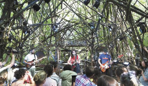 Lucy Dacus plays in the woods at Pendarvis Farm during Pickathon 2017. ##Photo Provided Lucy Dacus plays in the woods at Pendarvis Farm during Pickathon 2017. ##Photo Provided