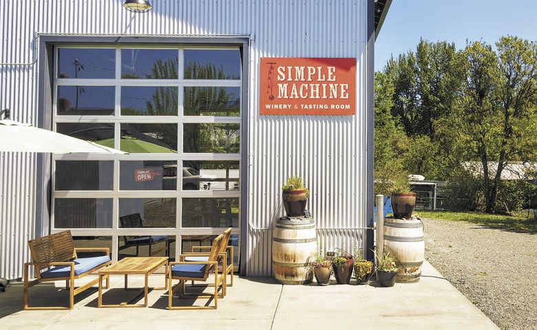 Simple Machine tasting room in Talent, Oregon. ##Photo by Michael Alberty