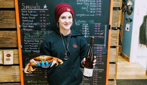 Amanda Kitz, fishmonger at Northwest Fresh Seafood in Newberg, pairs the Crab Tomalley with Oregon Dungeness crab, of course. ##Photo by Michael Alberty