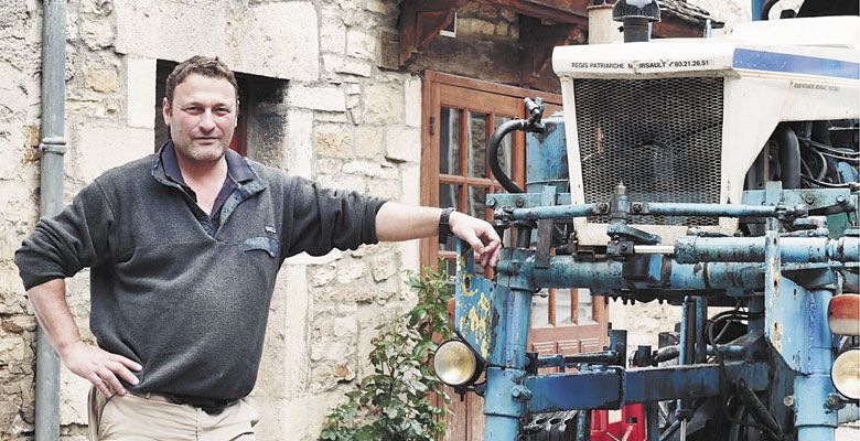 A scene from the movie “Three Days of Glory” features Thiébault Huber of Domaine Huber-Verdereau in Volnay. ##Photo provided