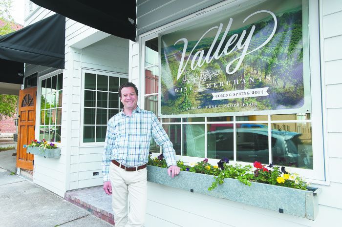 Andrew Turner, proprietor of Valley Wine Merchants, located in downtown Newberg. Andrew Turner, proprietor of Valley Wine Merchants, located in downtown Newberg.