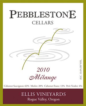 Pebblestone’s Mélange is a Bordeaux-style blend of Cabernet Sauvignon, Merlot, Cabernet Franc and Petite Verdot. ##Artwork provided