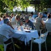 Fine, but relaxed, are Kramer Vineyards' winemakers' dinners on the lawn atop their hillside.