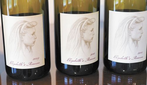 The name “Elizabeth’s Reserve” was first used in 1986 to designate the blend of Adelsheim’s best barrels of Pinot Noir. From 1987 to 1999, it designated a single-vineyard wine, but in 2000 returned to a reserve, blending the best barrels from their best lots.##Photo by Jade Helm