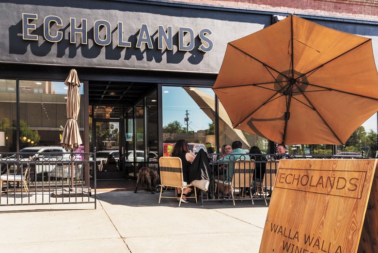 Echolands Winery’s outdoor seating is a short stroll from the beaten path.##Photo by Richard Duval