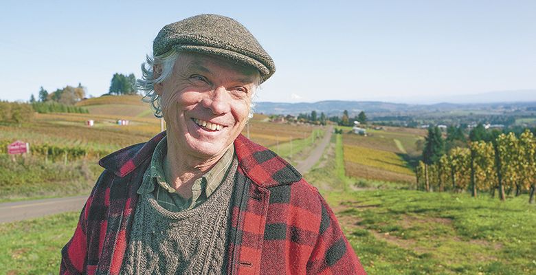 Bill Wayne of Abbey Ridge Vineyard.##Photo by Del Munroe