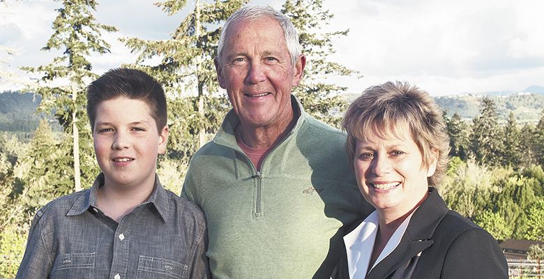 Owners Robin and Lesa Ray with son Cooper.##Photo provided