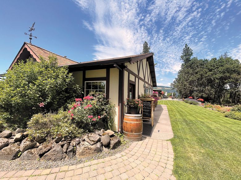 Cathedral Ridge Winery’s welcoming entrance and manicured grounds.##Photo provided BY CATHEDRAL RIDGE WINERY