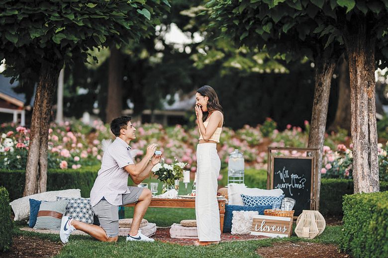 A magical marriage proposal. ##Photo by Naji Sake Photography