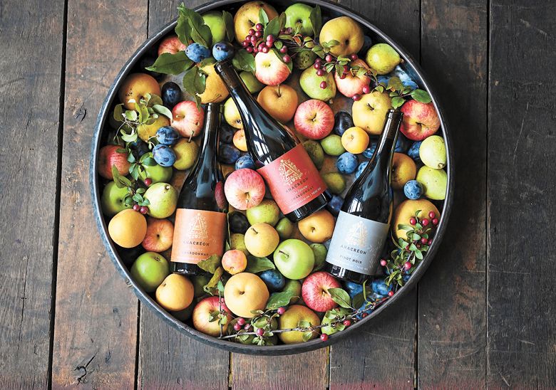 Anacréon Winery offers Chardonnay, Pinot Noir and a limited release Rosé. ##Photo BY CAROLYN WELLS KRAMER Anacréon Winery offers Chardonnay, Pinot Noir and a limited release Rosé. ##Photo BY CAROLYN WELLS KRAMER