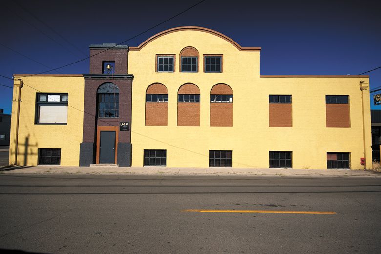 The freshly painted Cooley-Neff building. ##Photo BY David Gibb Photography