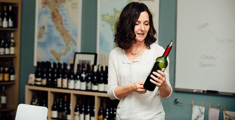 Mimi Martin, director of The Wine & Spirit Archive (WSA), readies her students for wine certification.