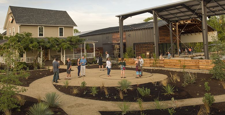 Argyle s new tasting house features modern landscaping designed by Sean Hogan of Cistus Design & Nursery.##Photo by Andrea Johnson