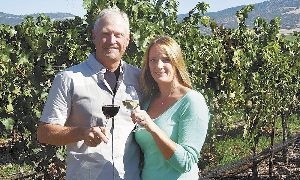 Ross and Jennifer Allen, 2Hawk Vineyard. Ross and Jennifer Allen, 2Hawk Vineyard.