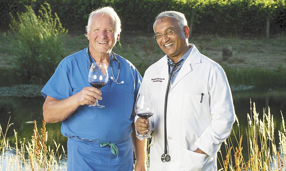 Drs. John O. Bergström, left, and Madaiah Revana##Photo by Andrea Johnson