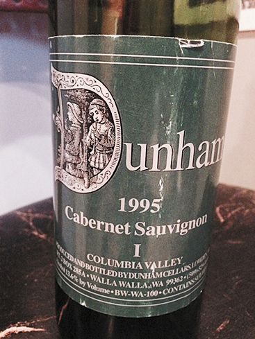 A bottle of I, Dunham Cellar s first Cabernet, produced in 1995. ## Photo provided by Dunham Cellars A bottle of I, Dunham Cellar s first Cabernet, produced in 1995. ## Photo provided by Dunham Cellars