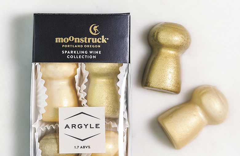 Moonstruck Chocolate Argyle Sparkling Wine Collection.