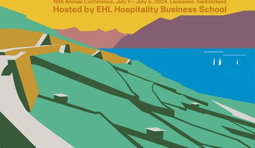 ABOVE: Poster promoting this year’s American Association of Wine Economists conference in Lausanne, Switzerland. ##Image provided