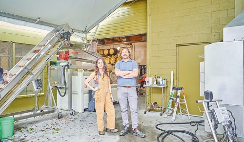 Division Winemaking Company owners Kate Norris (left) and Tom Monroe. ## Photo provided by Division Winemaking Company