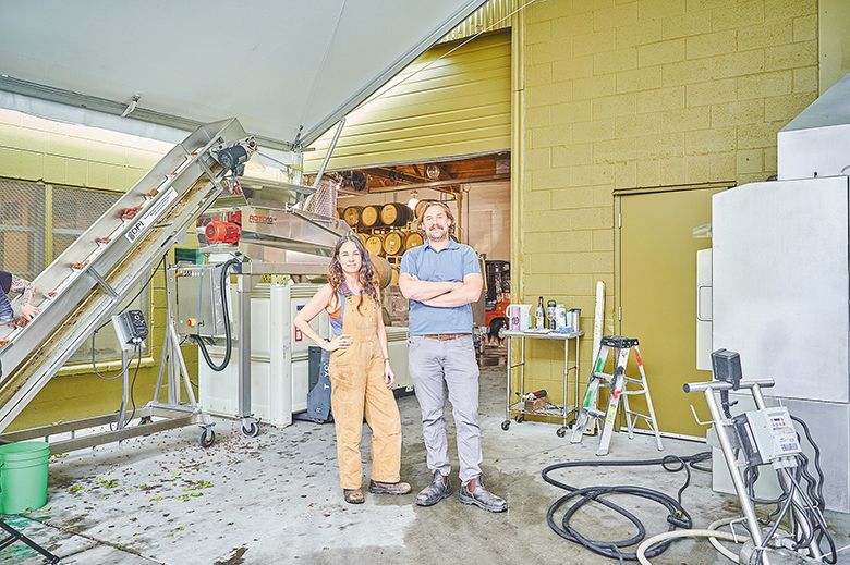 Division Winemaking Company owners Kate Norris (left) and Tom Monroe. ## Photo provided by Division Winemaking Company