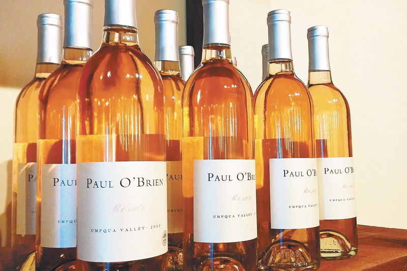 Paul O’Brien Rosato is made from Umpqua Valley Sangiovese. ##Photo by Paula Caudill.