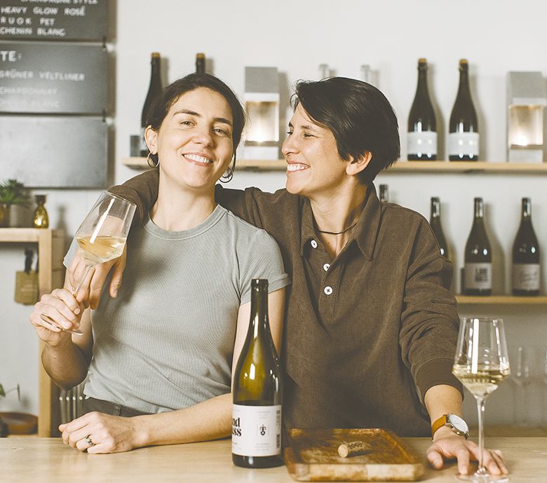 Melaney Schmidt and Malia Myers, Landmass Wines ## Photo by Cheryl Juetten