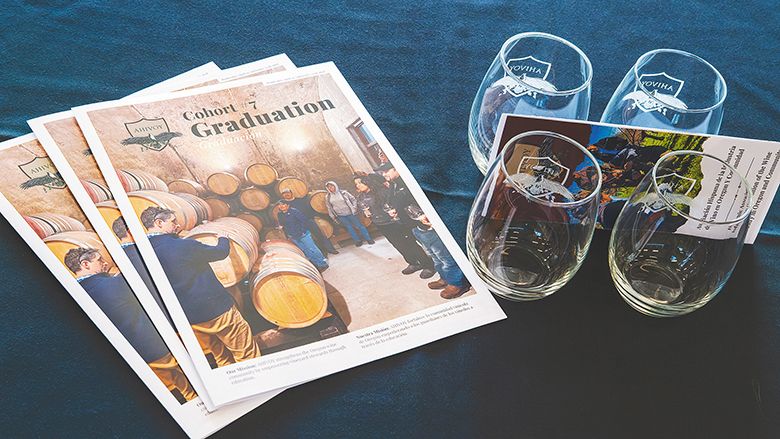 LEFT: Program and glasses at the graduation ceremony. ## Photo provided by AHIVOY