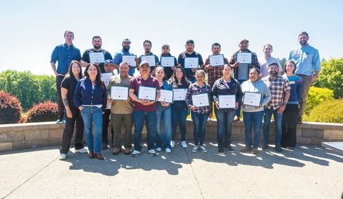 AHIVOY&rsquo;s 2026 cohort graduates during the graduation ceremony at Chemeketa Community College&rsquo;s Eola campus.
## Photo provided by AHIVOY