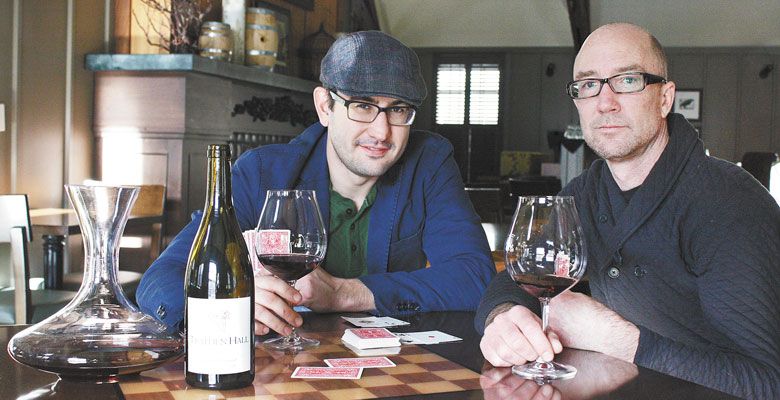 Raven & Rose Beverage Director David Shenaut (left) and Executive Chef Daniel Mondok. ##Photo by Alexandrea Hlousek.