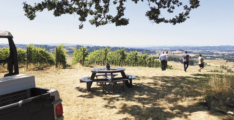 ATV guests pause for sustainable education and a tasting during the tour. ##Photo by Valerie E. Rogers