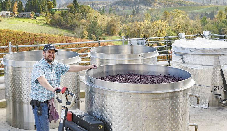 Abacela winemaker Andrew Wenzl. ##Photo by Andrea Johnson