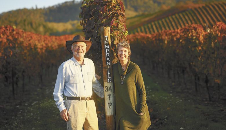 Earl and Hilda Jones of Abacela Winery. ##Photo by Andrea Johnson