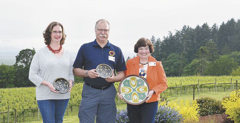 Emerging Leader Award: Anne Hubatch, Helioterra/Whoa Nelly/ Alter Ego Cider; Student of the Year: Gerry Rasch; Legacy Builder Award: Betty O’Brien, Elton Vineyard. ##Photo provided