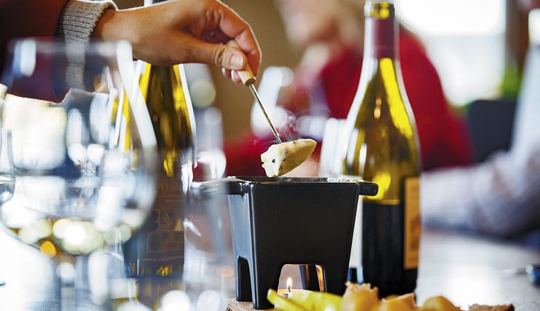 Truffled fondue at Adelsheim Vineyard in Newberg. ##Photo courtesy of Taste Newberg