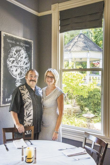 The Winchester Inn owners Laurie and Michael Gibbs have hosted numerous guests at the distinctive inn for 30 years. Photo by Andrea Johnson. The Winchester Inn owners Laurie and Michael Gibbs have hosted numerous guests at the distinctive inn for 30 years. Photo by Andrea Johnson.