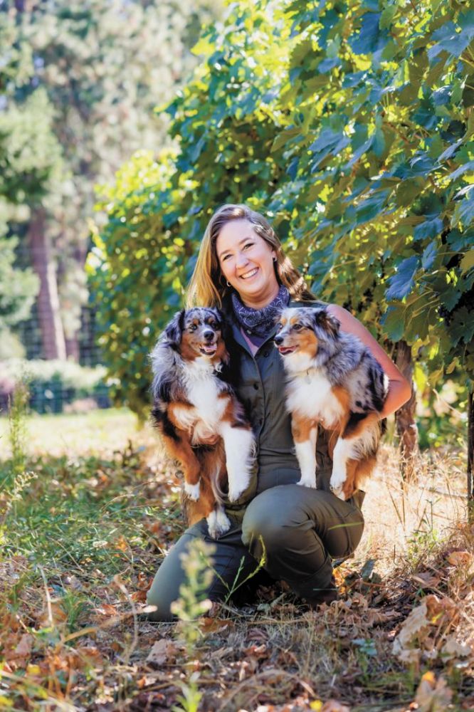 Ashley Bradfield, operations manager for WiW and aspiring winemaker, among many other roles. ##Photo by Molly Bermea