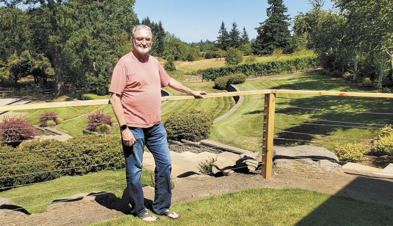 Aurora Colony Vineyards owner John Moore. #Photo provided