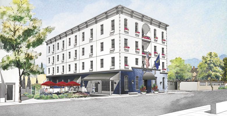 The Atticus Hotel, a new locally owned, Oregon-inspired luxury hotel, is set to break ground in downtown McMinnville in May 2017. ##Image Provided