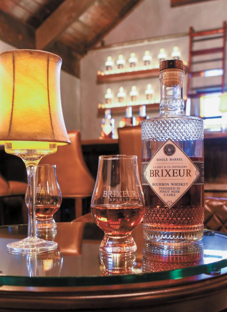 Brixeur Bourbon finished in Pinot Noir casks. ##Photo provided Brixeur Bourbon finished in Pinot Noir casks. ##Photo provided